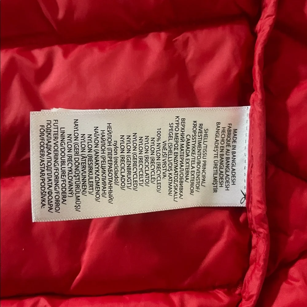 Polo Ralph Lauren Packable Quilted Water Repellent Red PufferJacket-Size 10/12 - Picture 11 of 11